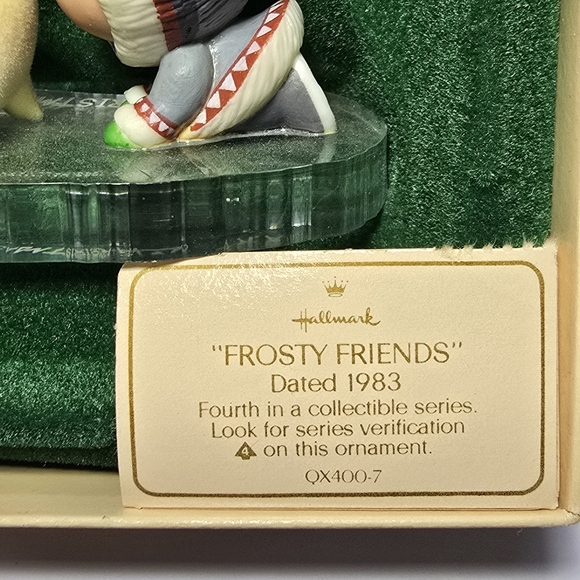 Hallmark 1983 Frosty Friends Keepsake Ornament 4th in Series Seal Eskimo QX4007 - Picture 10 of 10